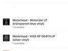 Motorizer, Snake Bite Love, 1916, and Kiss of Death (Motörhead 4 LP Lot)