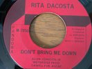 Northern Soul Rita Dacosta Don't Bring Me Down on Pandora  VG+ Original