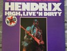 JIMI HENDRIX High, Live 'N Dirty  RED TRANSPARENT VINYL/U.K. PRESSING w/EX Vinyl