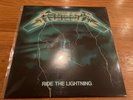 METALLICA - Ride the Lightning LP - Blue Vinyl Bernett Press - Thrash Metal