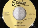 rare 45 record Starday Records THUMPER JONES “ROCK IT”