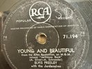 ELVIS PRESLEY 78 RPM YOUNG & BEAUTIFUL - BABY I, 1958 SOUTH AFRICA RCA 71.194