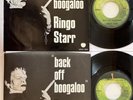 2 diff. RINGO STARR BACK OFF BOOGALOO 1972 PICTURE SLEEVE ORIGINAL APPLE 1849