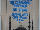 STEMS Screaming Tribesmen LIME SPIDERS concert poster 21 June 1985 POWERPOP punk