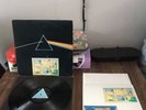 PINK FLOYD Dark Side Of The Moon UK 1973 1st pressing LP Solid Blue  Blue Cover