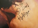 HARRY STYLES SIGNED AUTOGRAPH 2017 DEBUT LP plus # 3 pics - ONE DIRECTION