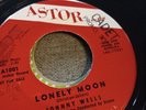 JOHNNY WELLS lonely moon ASTOR 1001 rare popcorn soul PROMO 45 near top EX++
