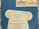 Nathan Milstein-Mendelssohn Concerto For Violin & Orc. 1st COLUMBIA ML 4001