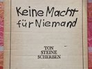 Ton Steine Scherben ‎– Keine Macht Für Niemand - Pappkarton- Cover 2 LP`s Box