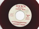 GARAGE PUNK RED VINYL  45 -CREATIONS DISCIPLE- PSYCHEDELIC RETRACTION -HEAR DAWN