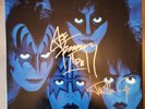 KISS Creatures Of The Night Vinyl Signed Ace Frehley and Paul Stanley
