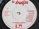 The Stranglers - No More Heroes - SOLID CENTRE Single.  Super Rare