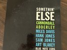 CANNONBALL ADDERLEY-SOMETHIN' ELSE-BLP 1595-ORIG. MONO 1ST DG RVG/EAR