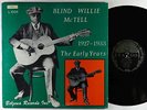 Blind Willie McTell - The Early Years: 1927-1933 LP - Yazoo VG+