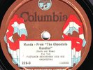 Columbia #228-D: Fletcher Henderson/Louis Armstrong-Manda and Go 'Long Mule E-
