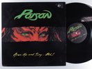 POISON Open Up And Say...Ahh  CAPITOL/ENIGMA LP VG+ k