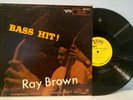 RAY BROWN Bass Hit  '57 Verve Clef Trumpet player yellow dg BEAUTY