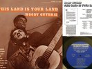 WOODY GUTHRIE rare LP: THIS LAND IS YOUR LAND [blue Folkways labels] minty/NM