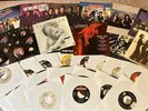 (20 LOT) 45rpm w/Picture Sleeves ROLLING STONES, BON JOVI, WHITESNAKE, VAN HALEN