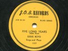 EDDIE BOYD (Five Long Years ) R&B/SOUL 78  RPM  RECORD