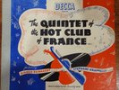 QUINTET  HOT CLUB FRANCE 75 RPM 4 LP Box Set Django Reinhardt Decca No. 207
