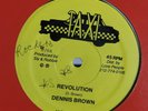 DENNIS BROWN Revolution TAXI 80's Roots Reggae 12