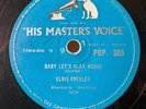 78 Rpm Rock n Roll, Elvis Presley 'Baby Let's Play House / Rip It Up' HMV EX-