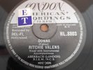 RITCHIE VALENS DONNA/LA BAMBA ORIGINAL 78 LONDON 10 INCH HL.8803 1958 EX + RARE