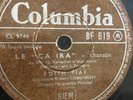 78 RPM Edith Piaf sings 