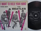 BEATLES I Want To Hold Your Hand RARE Denmark 45 UNIQUE danish p/s This Boy HEAR