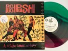 PUSH PUSH - OG 1992 promo LP coloured FULLY SIGNED Glam Hair Metal NM+ RARE