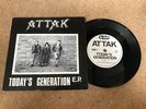 EX+/EX+ ATTAK TODAY'S GENERATION HELL NO ESCAPE NO FUTURE OI 7 PUNK OI EP