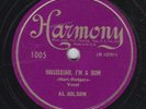 Al Jolson - Hallelujah, I'm A Bum / April Showers 1949 Shellac, 10
