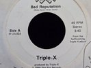 Triple-X XXX Bad Reputation Cheap Thrills 45 She-Fox Records SF-232323 Signed