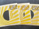 3x Orig. SUN Records Sleeve - Elvis Presley/ Jerry Lee Lewis/ Johnny Cash