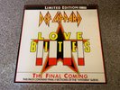 Def Leppard Love Bites + CARD INSERTS Stunning EX+ Vinyl Rare Original UK LP