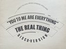 The Real Thing You To Me Are Everything 12” Vinyl DJ Use Only. UA