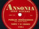 RAMITO Y Su CONJUNTO Pueblos Borinquenos / Enramada LATIN 78 RPM HEAR