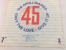 The Apollinaires /Envy The Love / Give It Up. Rare German Pressing