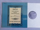 HENRI HONEGGER - JS BACH suites for cello solo 1 & 2  LP  VALOIS MB 326  NM
