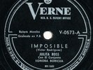 JULITA ROSS SONORA BORICUA Imposible / Rebeldia LATIN 78 RPM Bolero Mambo HEAR