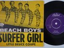 BEACH BOYS Surfer Girl  Sweden 45 swedish Little Deuce Coupe surf HEAR