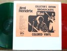 JIMI HENDRIX Broadcasts / Maui 2-LP Green & Red Colored Vinyl Hawaii 1970 SUPERB