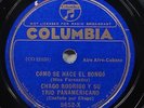 1937 afrocuban 78 rpm CHAGO RODRIGO Y SU TRIO PANAMERICANO Como Se Hace El Bongo