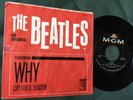 1964 RARE BEATLES 45/Picture Sleeve “Why/Cry For A Shadow” MGM