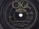 Blues 78 MISSISSIPPI SHEIKS Stop And Listen Blues OKEH 8807 HEAR 431