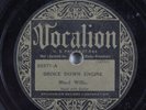 Blues 78 BLIND WILLIE Broke Down Engine VOCALION 02577 HEAR 447