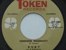 Rare Northern Soul RUBY Feminine Ingenuity / Deceived GOLD TOKEN Original 45 MP3