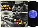 Max Roach - Deeds, Not Words LP - Riverside - RLP 12-280 Mono DG VG+