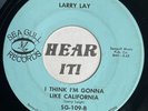 Melodic Loner Country Hook 45 LARRY LAY I Think I'm Gonna Like SEA GULL hear